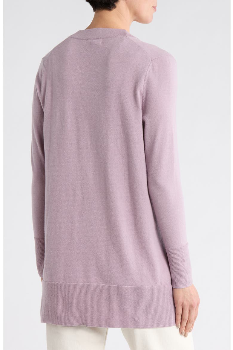 Open Front Cardigan, Alternate, color, PURPLE FOG