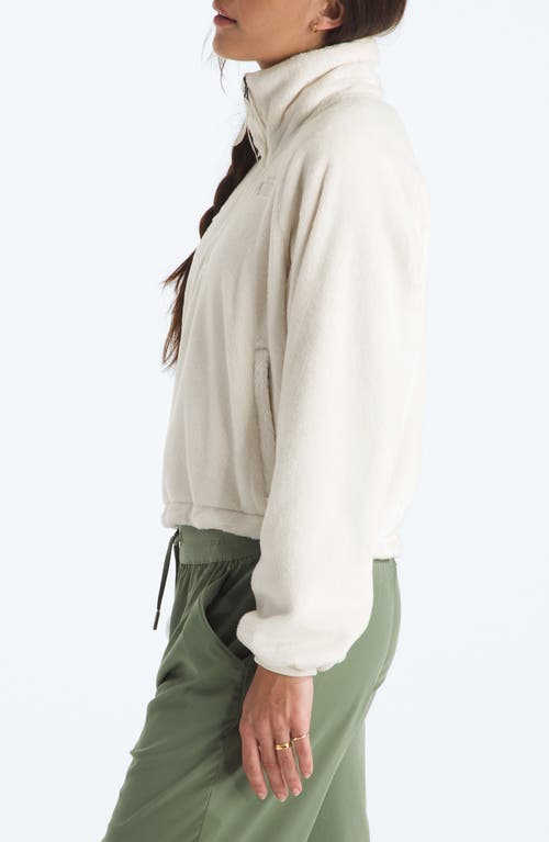 The North Face Osito Lux High Pile Fleece Jacket In White