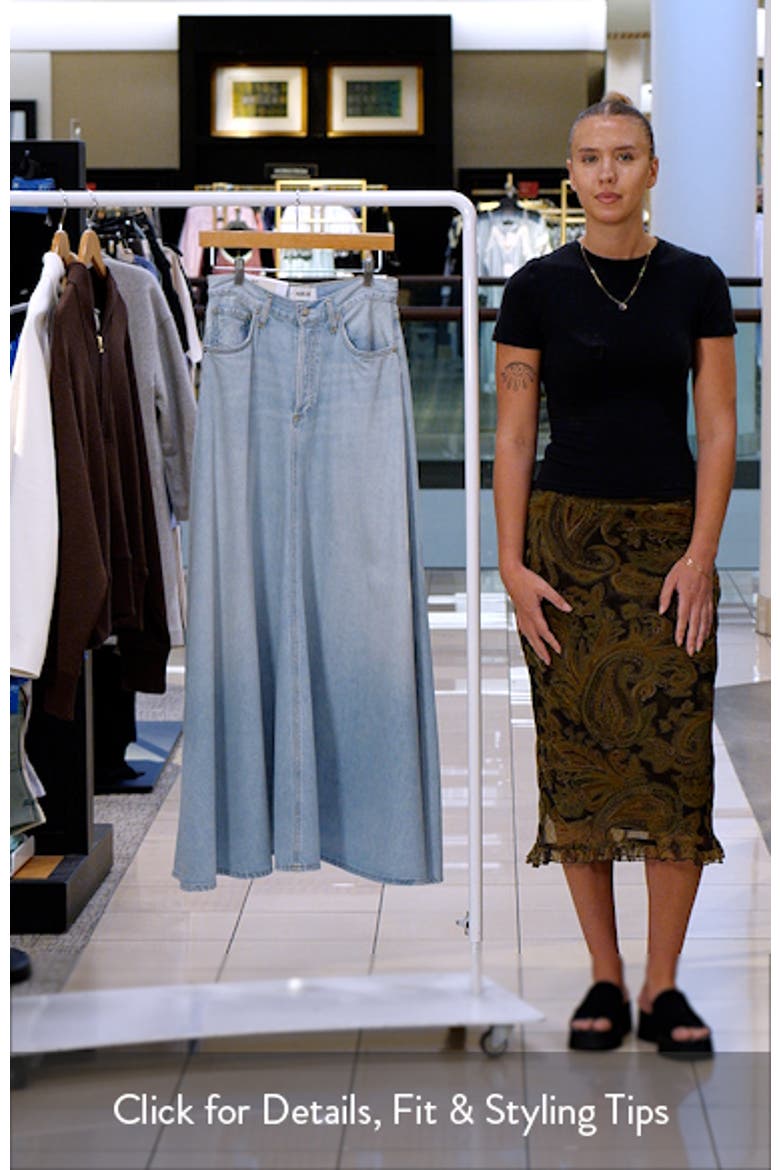 Odin Denim A-Line Maxi Skirt video