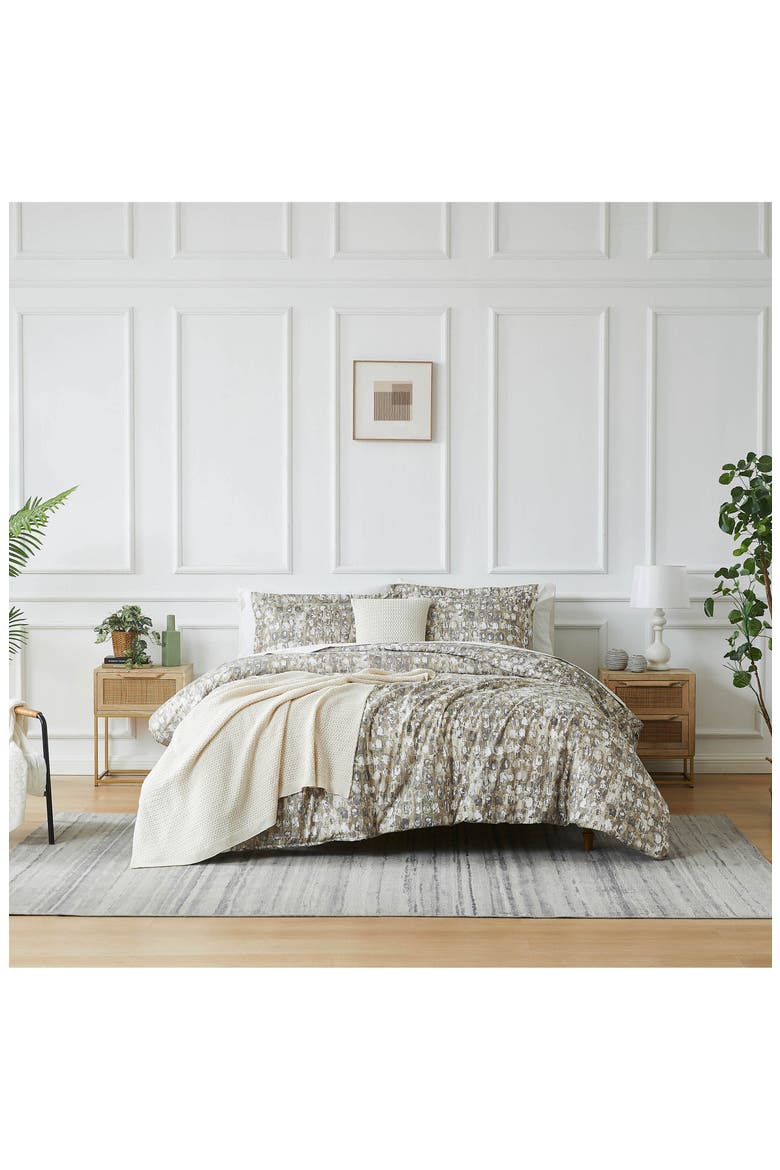 Rhythm Reversible Duvet & Sham Set, Alternate, color, TAUPE