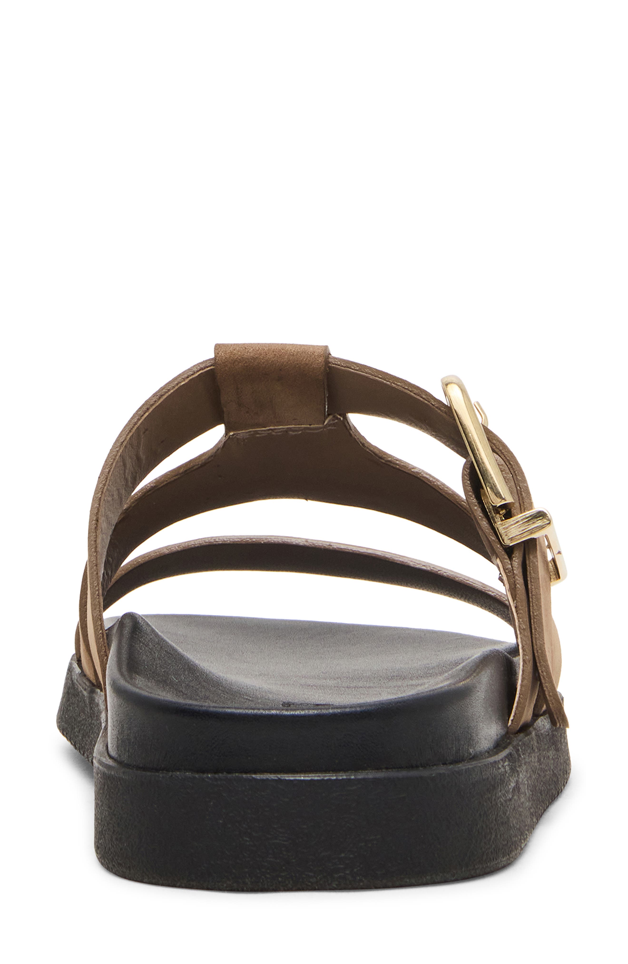 Maze Slide Sandal, Alternate, color, TAUPE NUBUCK