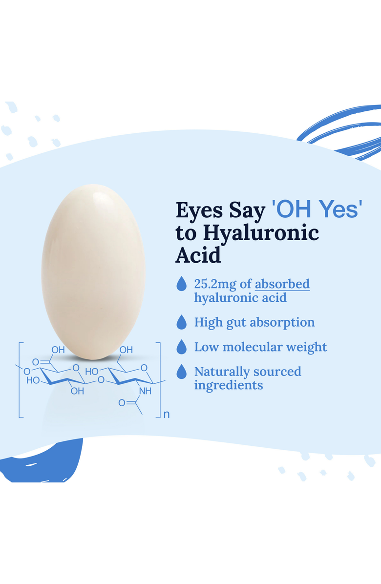 Cornea Care Hyaluronic Acid Supplement for Eyes and Skin, Alternate, color,