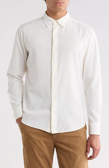 Bonobos Cotton & Linen Long Sleeve Shirt In Multi
