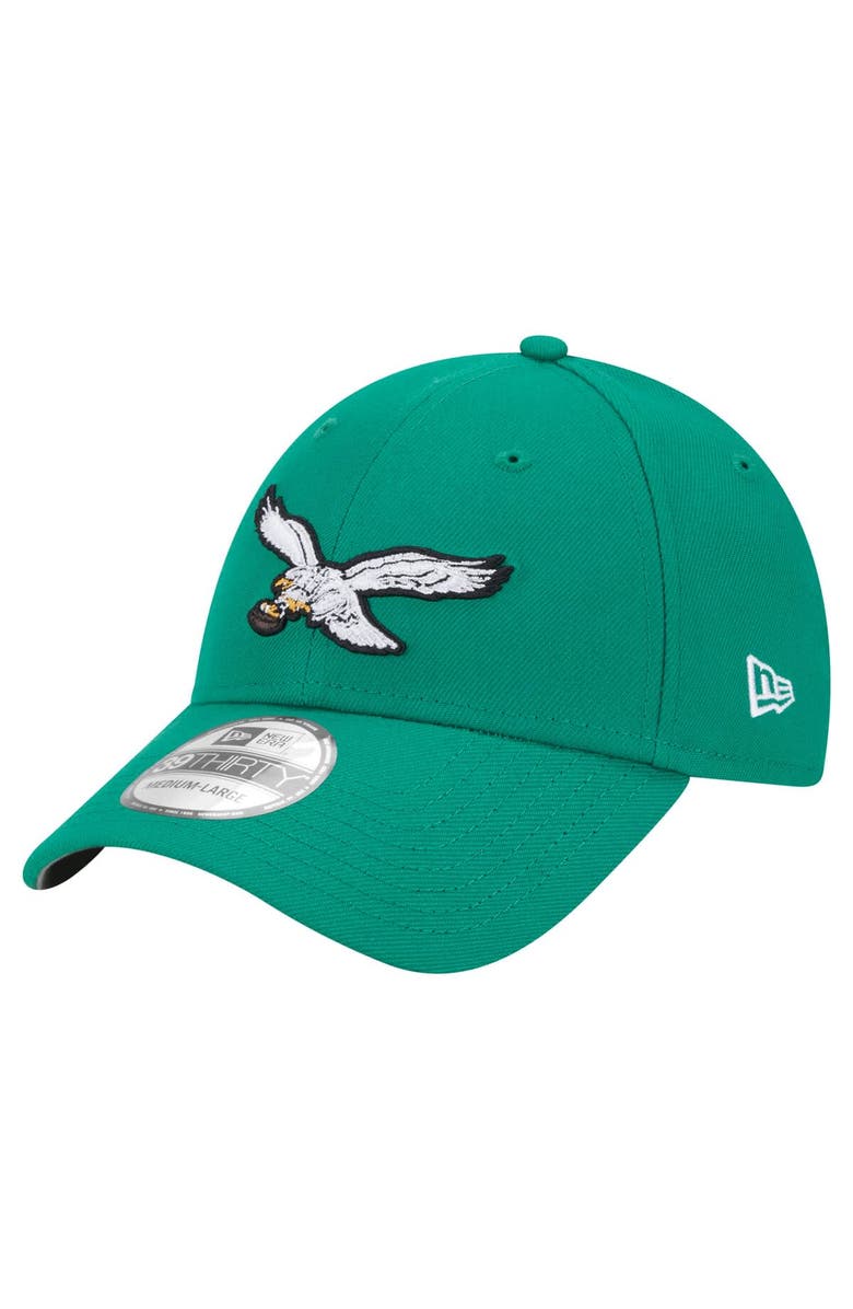 New Era Men's New Era Kelly Green Philadelphia Eagles Super Bowl LIX Champions Historic Side Patch 39THIRTY Flex Hat, Alternate, color, 