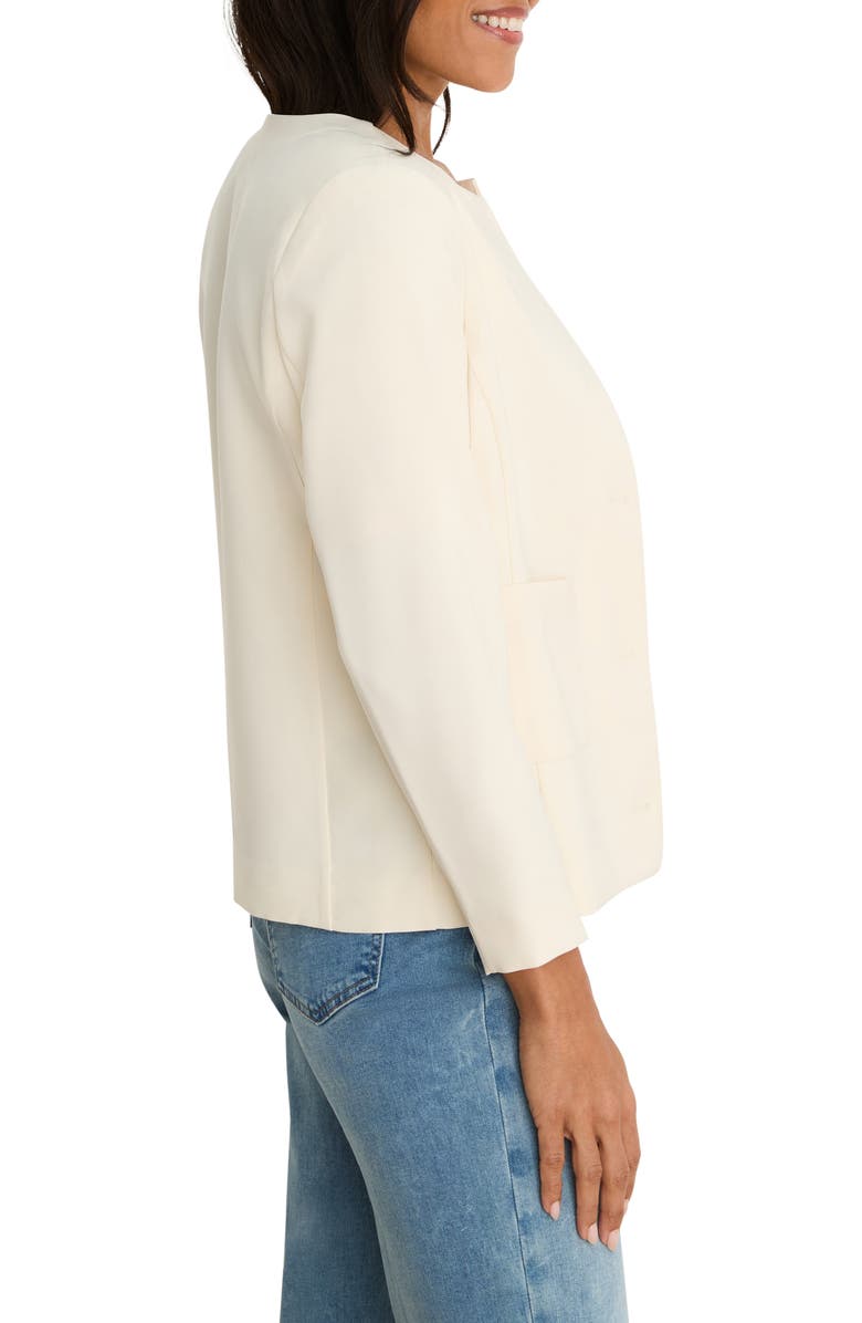 NIC+ZOE Collarless Jacket, Alternate, color, Classic Cream