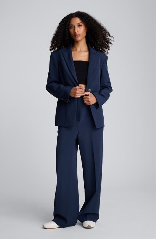 Kenneth Cole Slim Fit Luxe Twill One-button Blazer In Blue