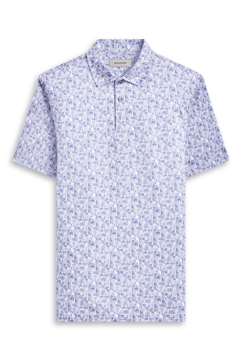 Victor OoohCotton® Abstract Print Polo, Alternate, color, LILAC