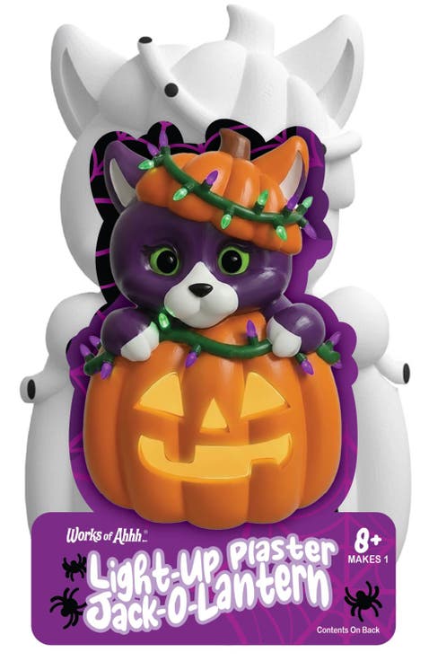 Jack-O-Lantern Light-Up Plaster Kit