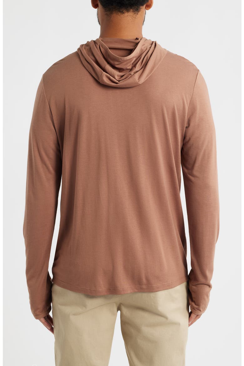 Camouflage Lightweight UPF 20+ Hoodie, Alternate, color, NUTMEG
