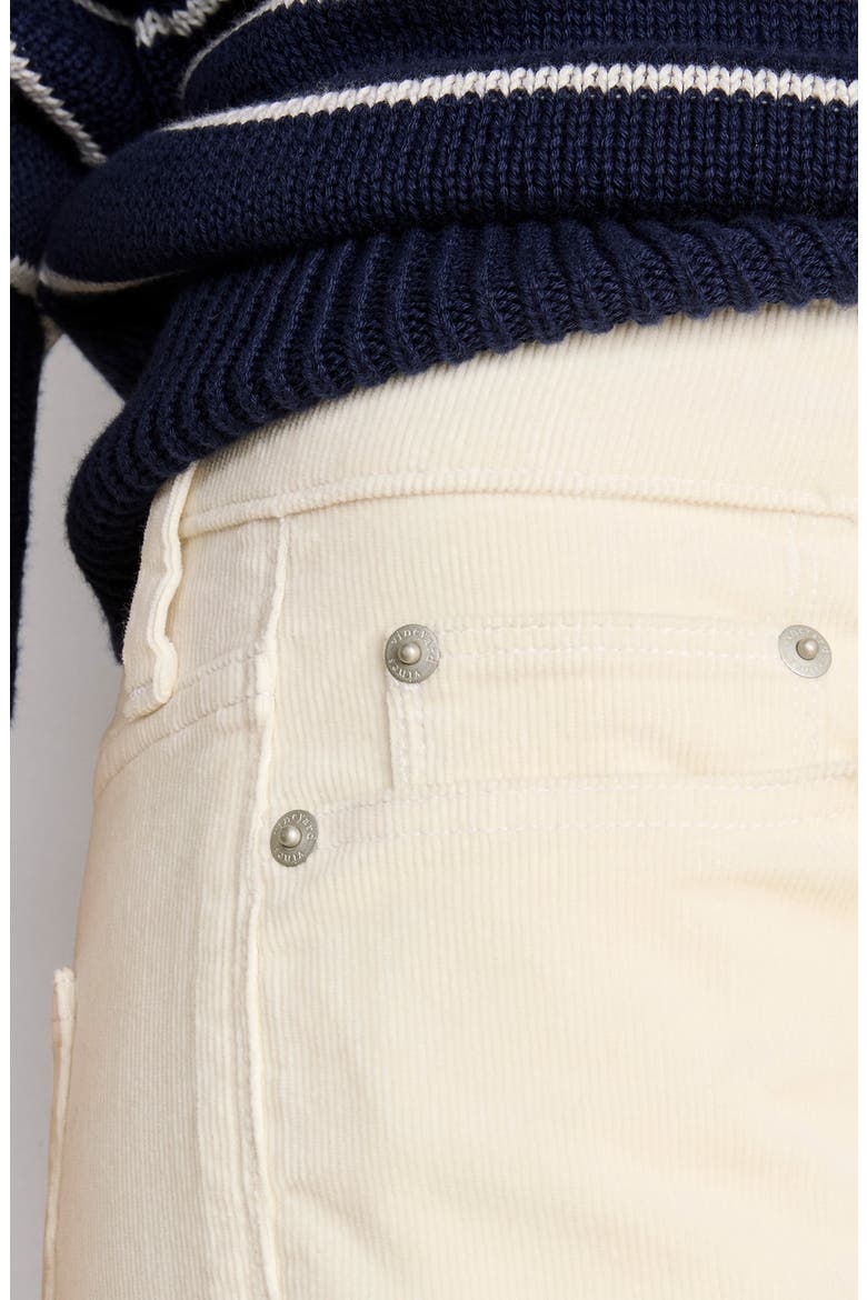 Corduroy Ankle Straight Leg Pants, Alternate, color, MARSHMALLOW