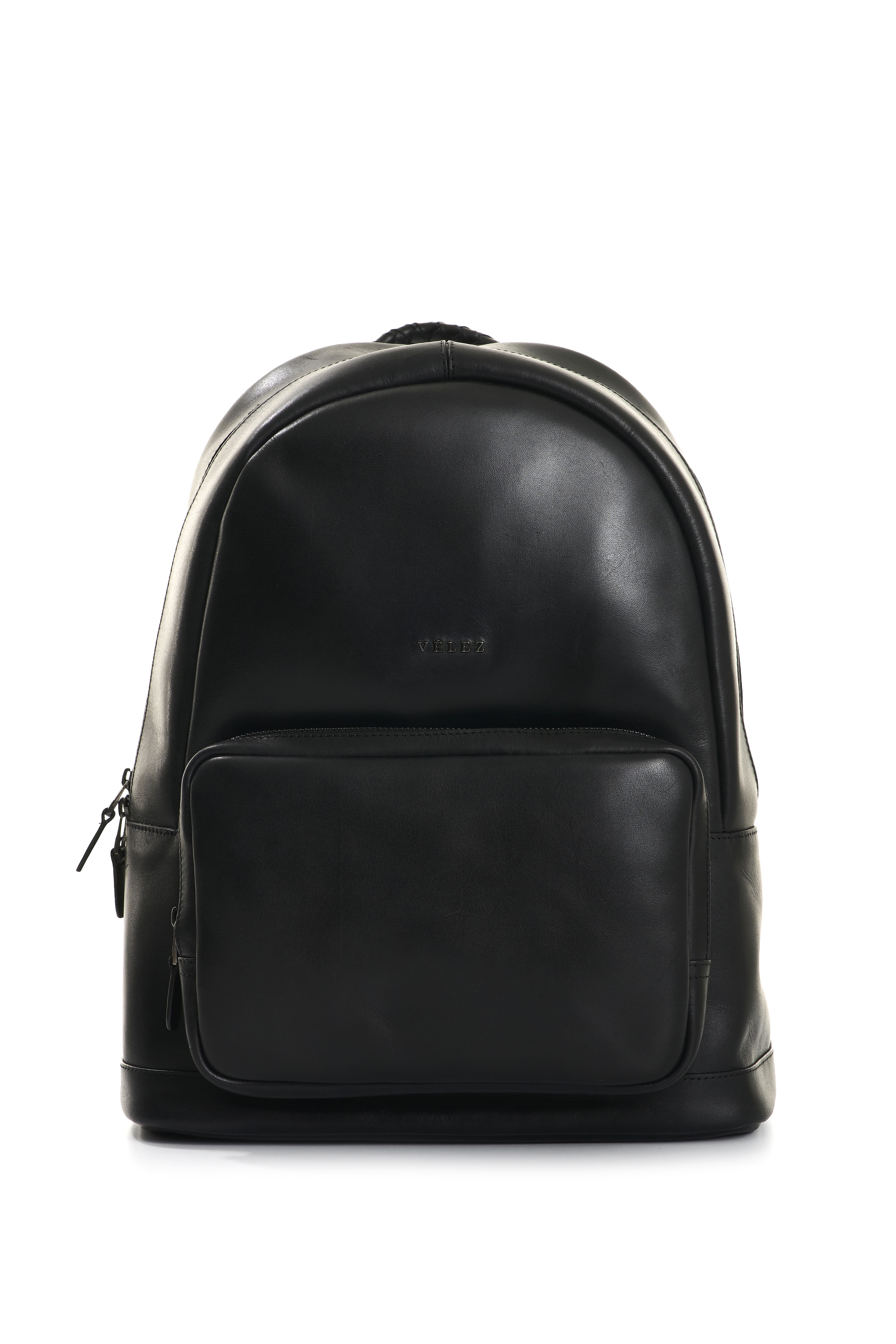 Velez Smooth Leather Backpack with Vintage Effect, Main, color, 