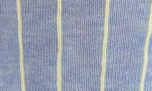 Nordstrom Stripe Cotton Blend Dress Socks In Blue- Yellow