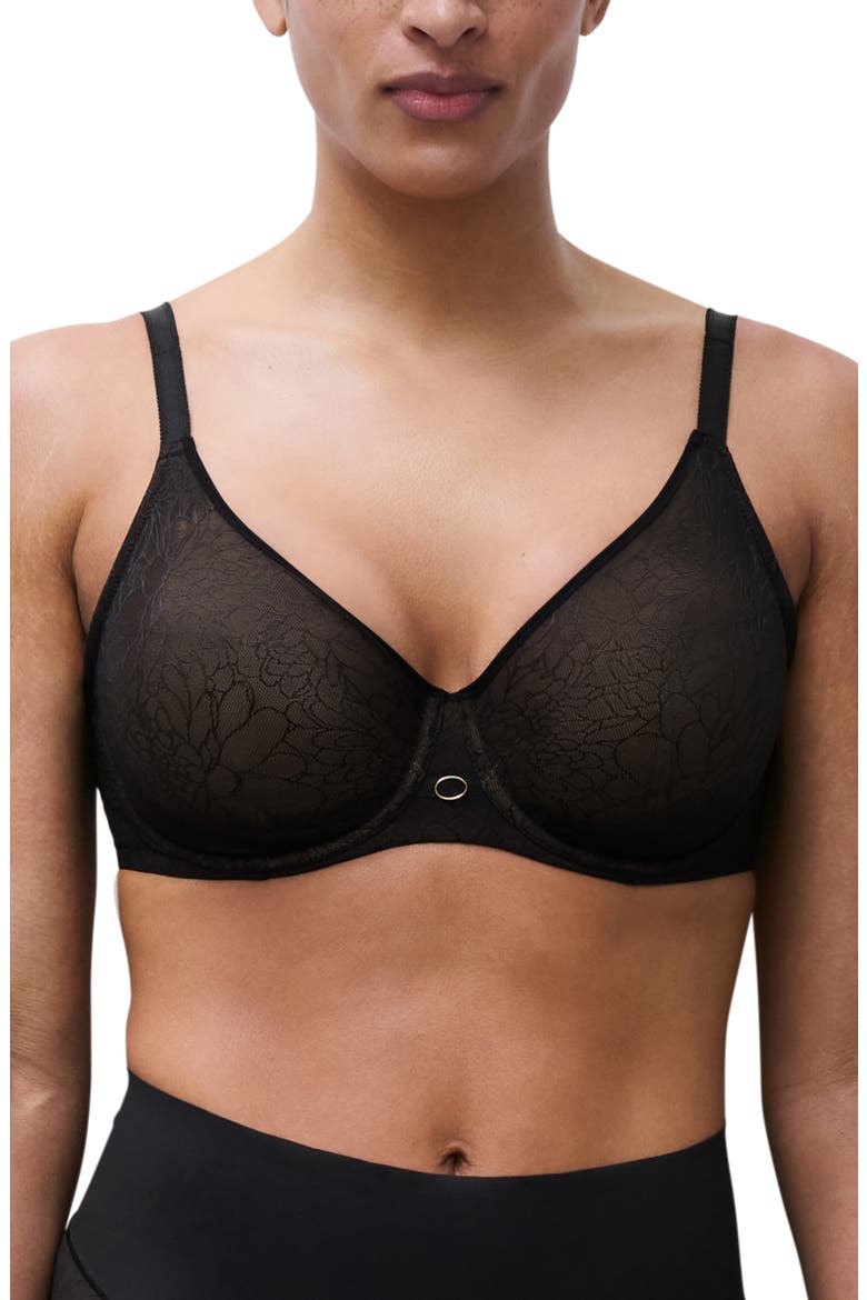 Belle Seamless Underwire Bra, Main, color, BLACK