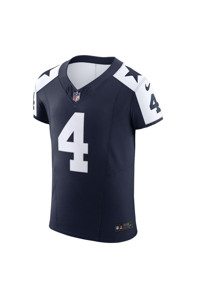 Men's Nike Dak Prescott Navy Dallas Cowboys Alternate Vapor F.U.S.E. Elite Jersey, Alternate, color, Navy