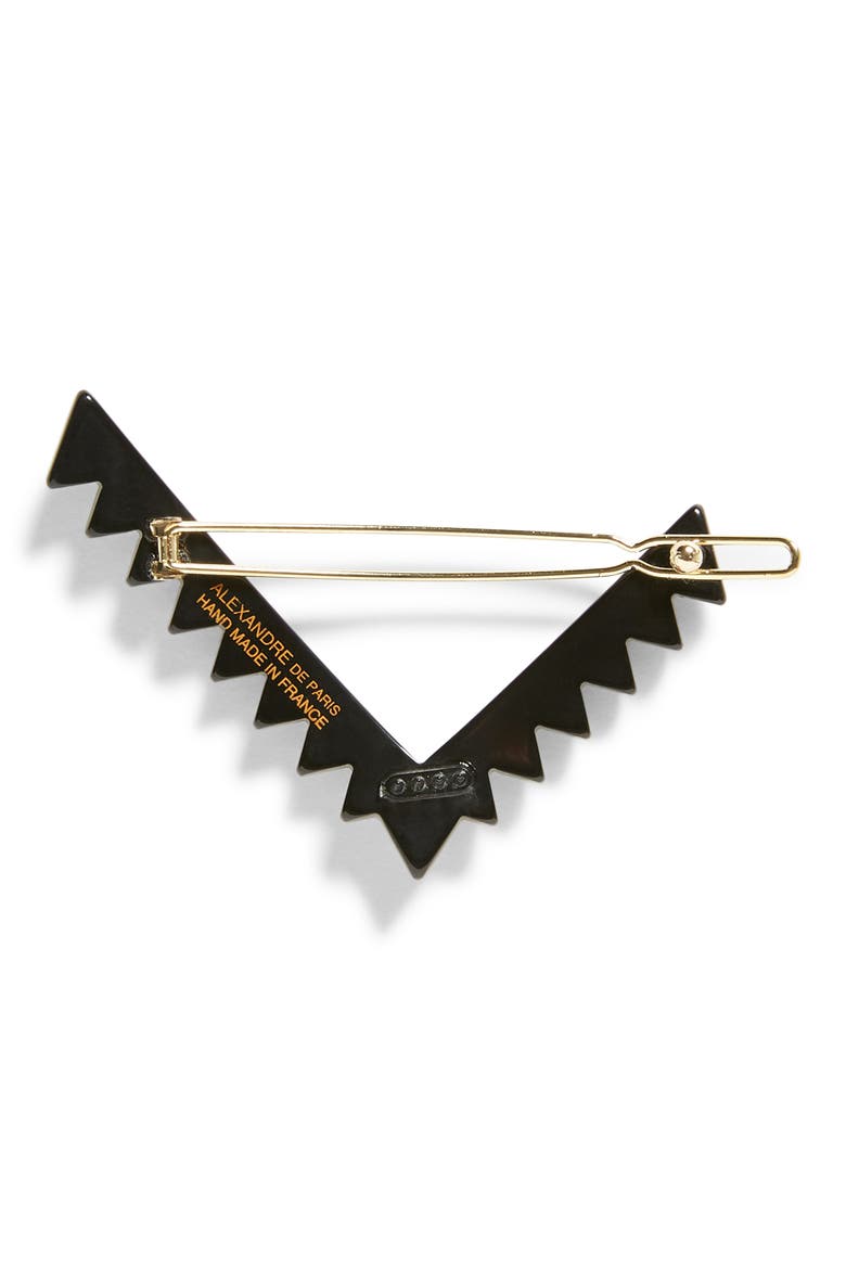Rocks Side Barrette, Alternate, color, BLACK