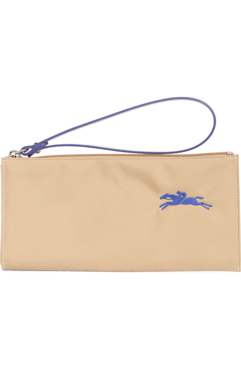 Longchamp Le Pilage Zip Wristlet Pouch, Main, color, Beige
