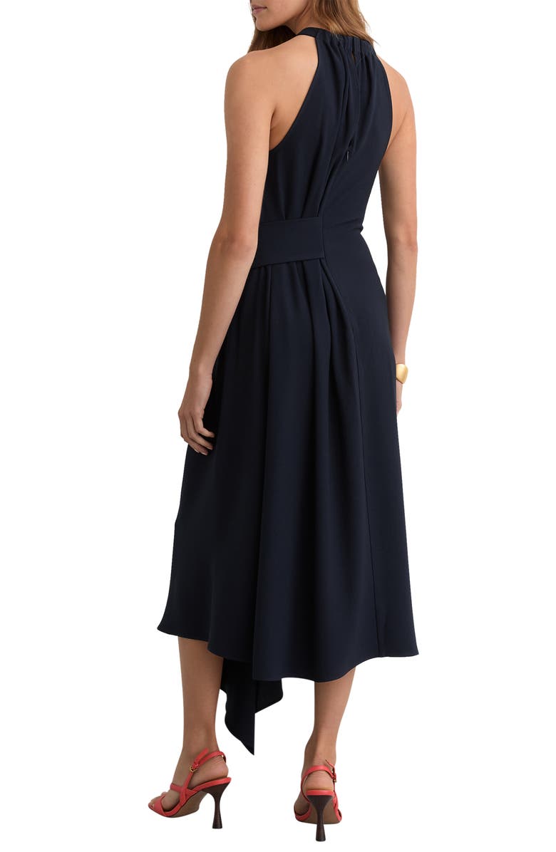 Reiss Maeve Asymmetric Sleeveless Maxi Dress, Alternate, color, Navy