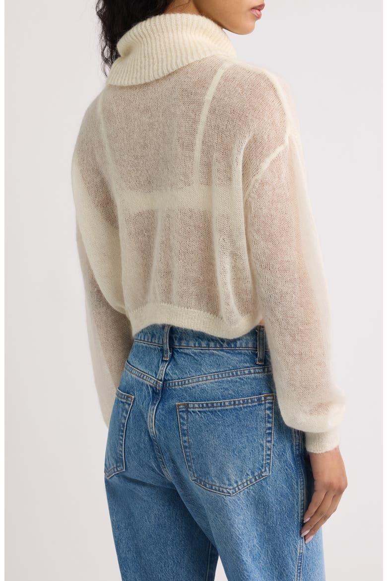 The Modella Crop Turtleneck Sweater, Alternate, color, BRULE