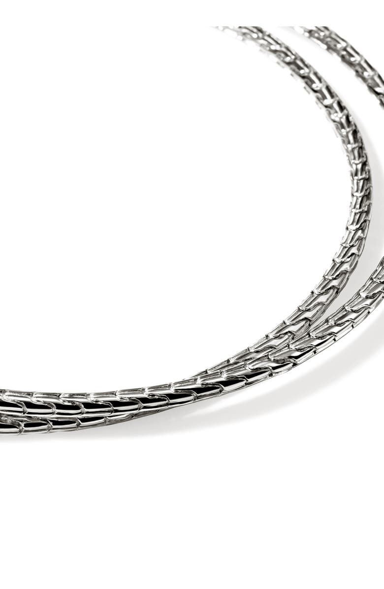 John Hardy JH Essential Hoop Earrings, Alternate, color, Silver