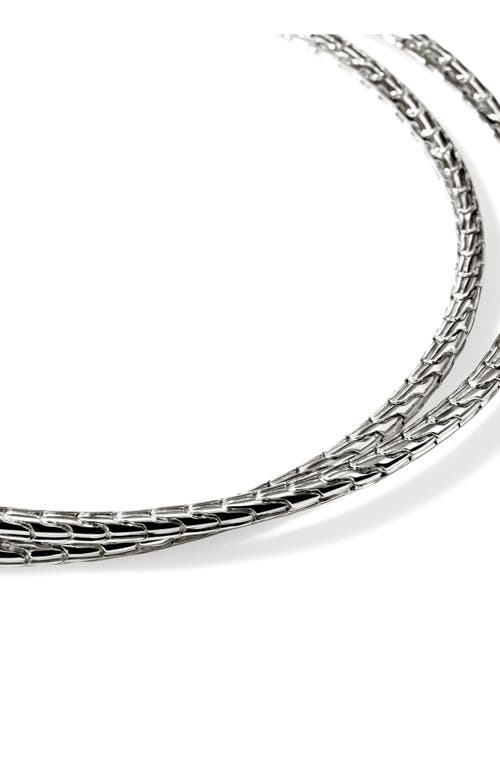 John Hardy Jh Essential Hoop Earrings In Silver