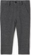 Space Grey Herringbone Stretch Pants