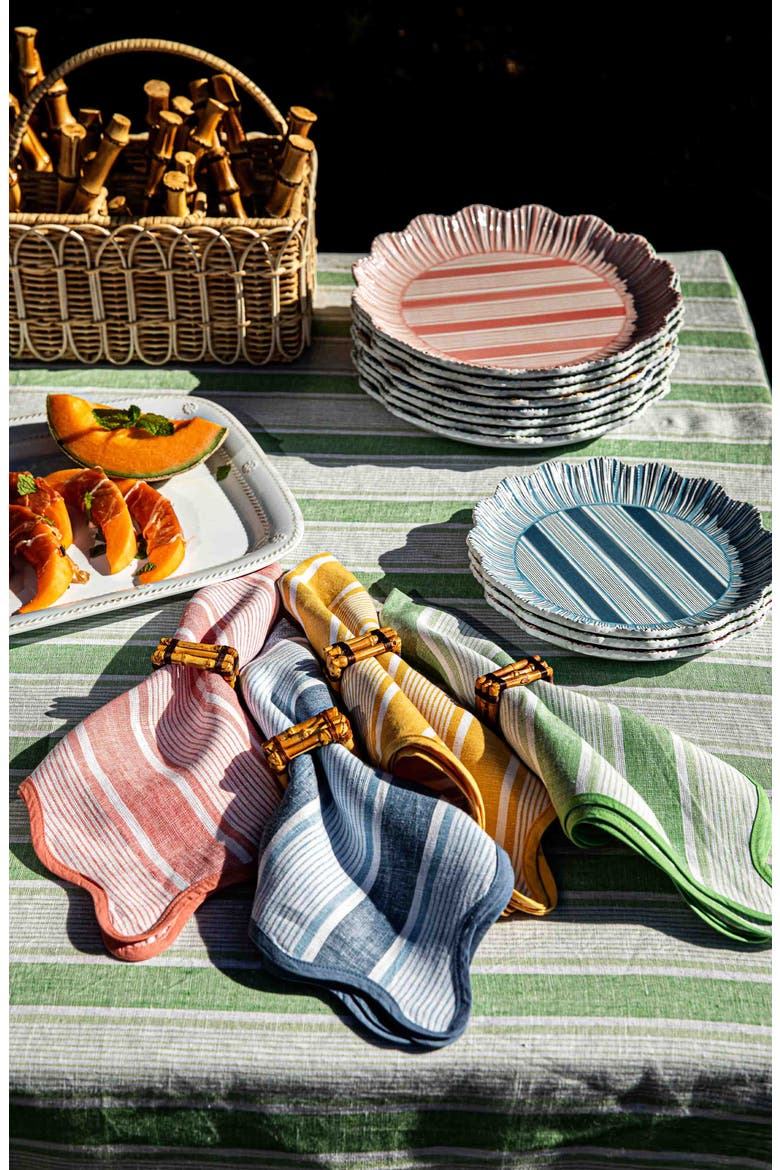 Cabana Set of 4 Napkins, Alternate, color, OCEAN