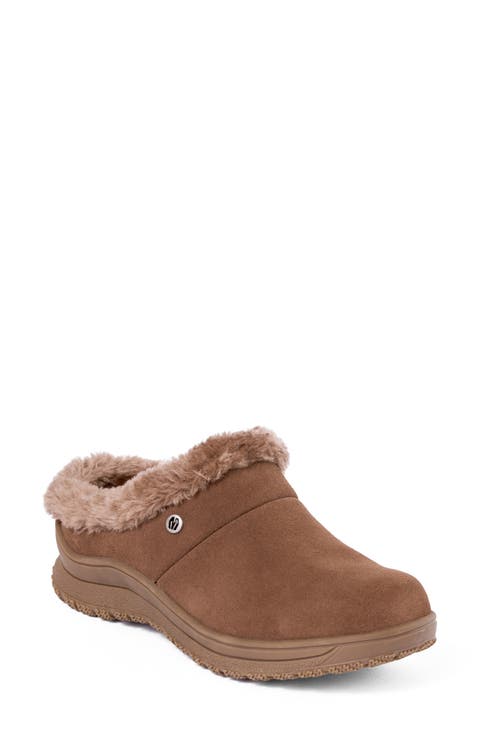 Emerson Water Resistant Faux Fur Slipper (Women)