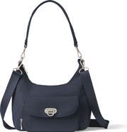 baggallini Coastal Flip Lock Half Moon Bag