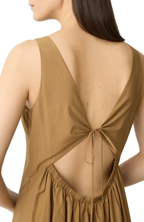 Theory Cutout Back Sleeveless Midi Dress