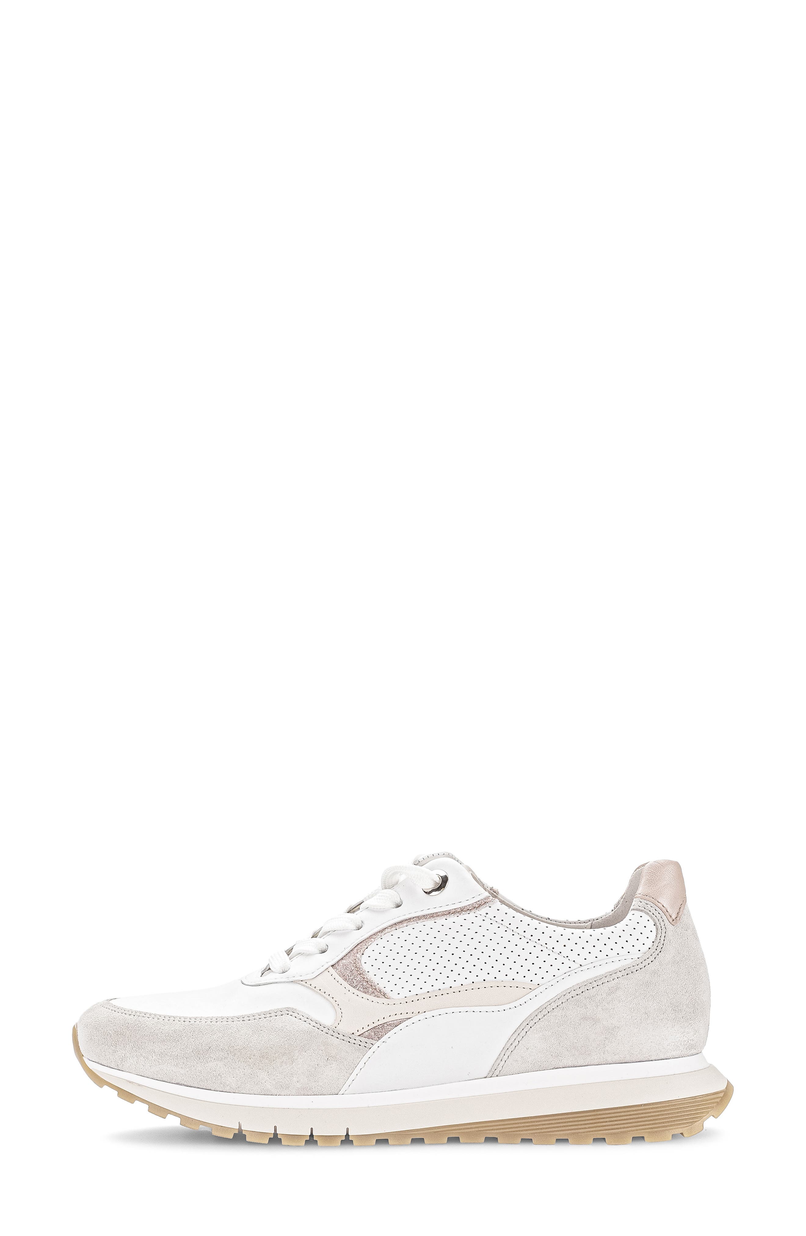 Gabor Lace-Up Sneaker, Alternate, color, Ivory