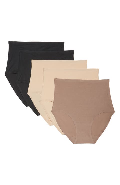 Soft Stretch 5-Pack High Waist Briefs