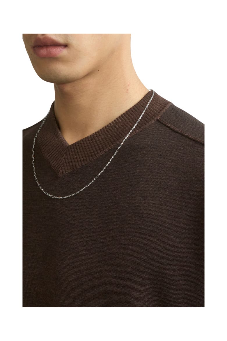 Shield Necklace, Alternate, color, Silver
