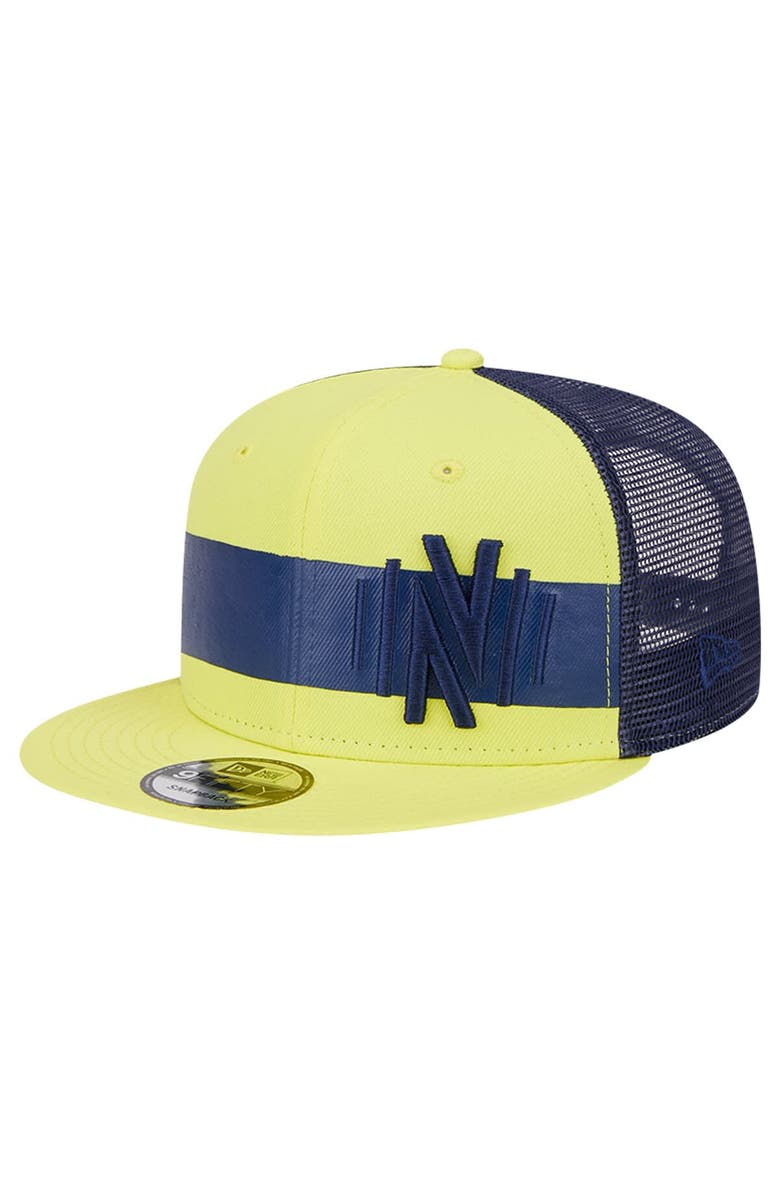 New Era Men's New Era Yellow Nashville SC Trucker 9FIFTY Snapback Hat, Main, color,