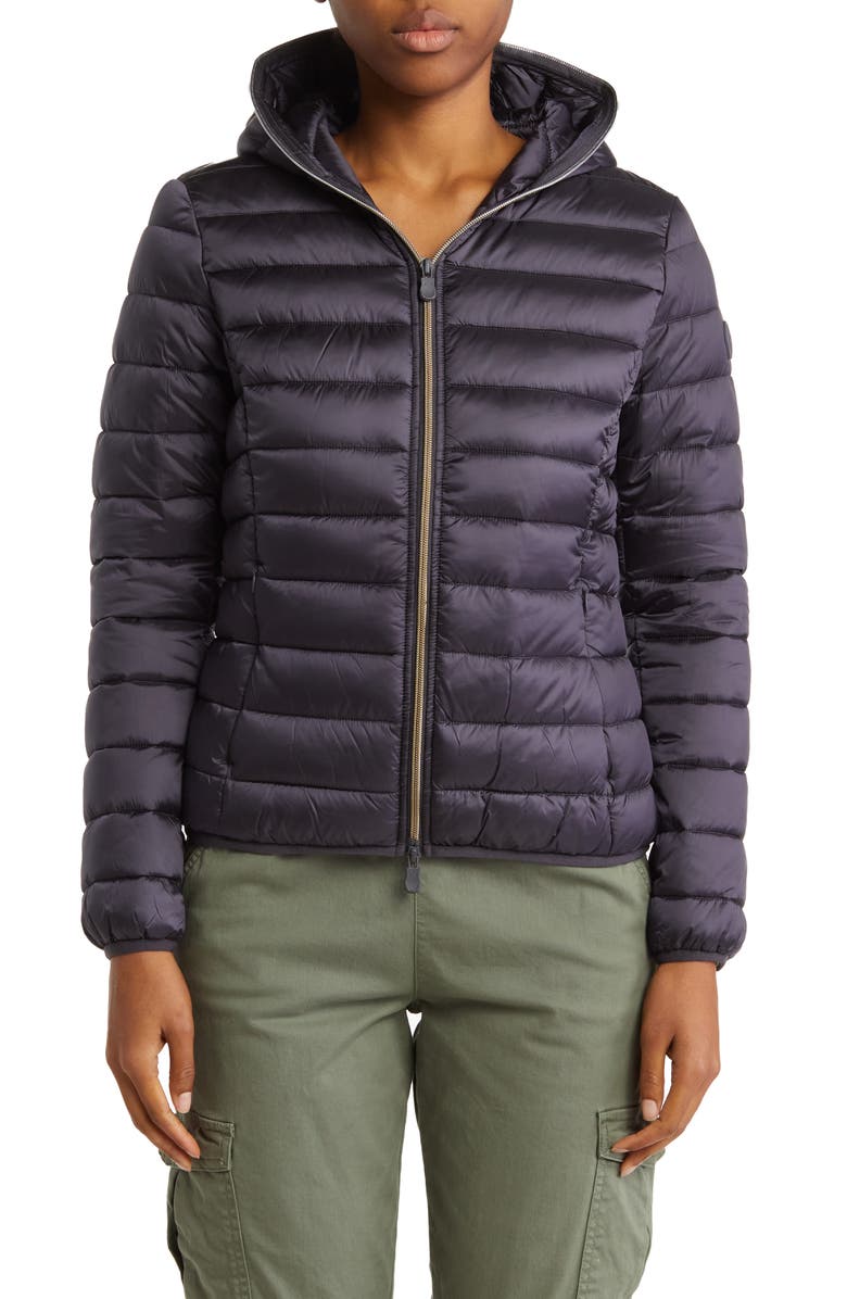 Save The Duck Alexis Water Resistant Hooded Puffer Jacket, Alternate, color,