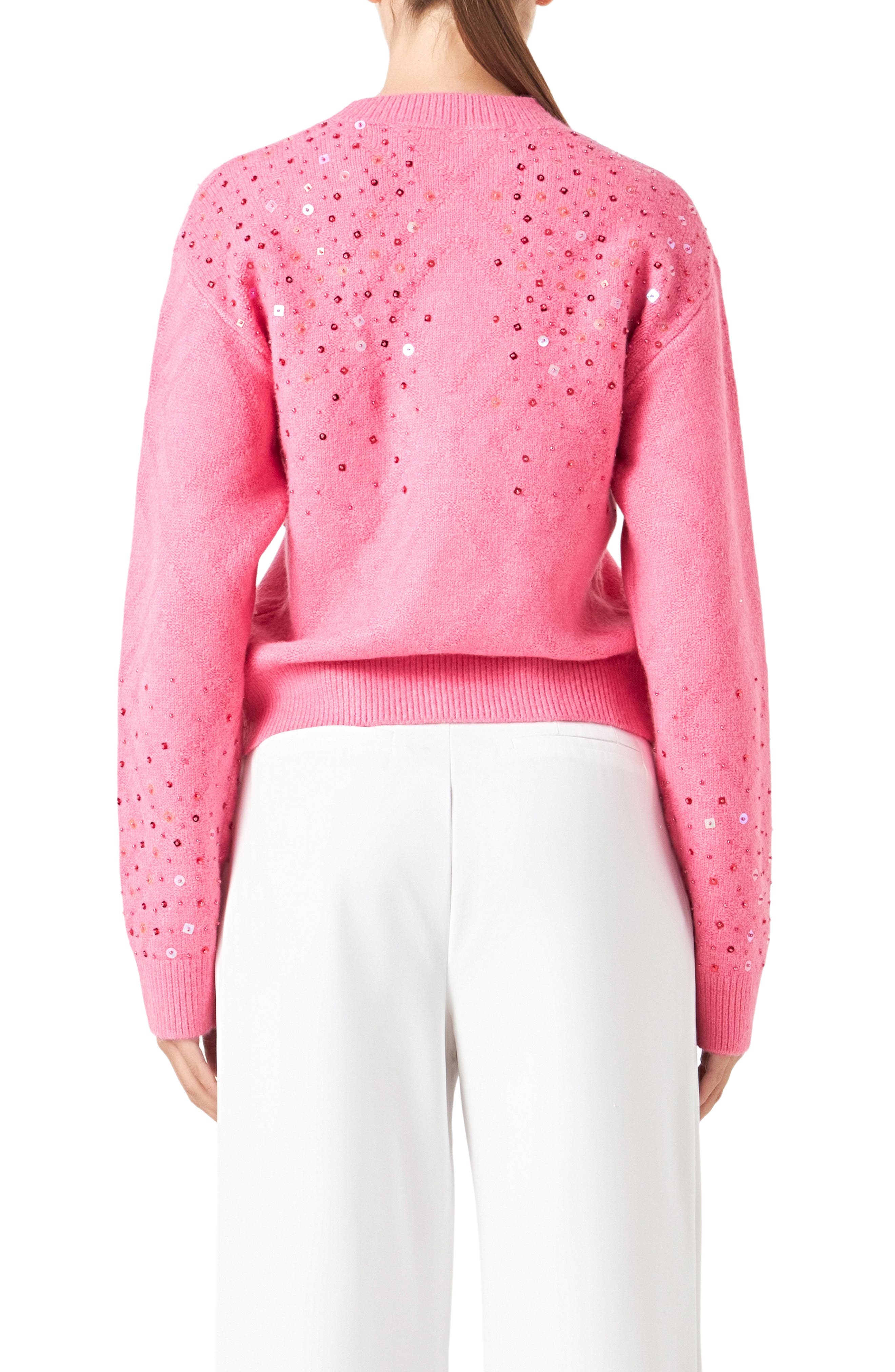 Sequin Crewneck Sweater - image 2