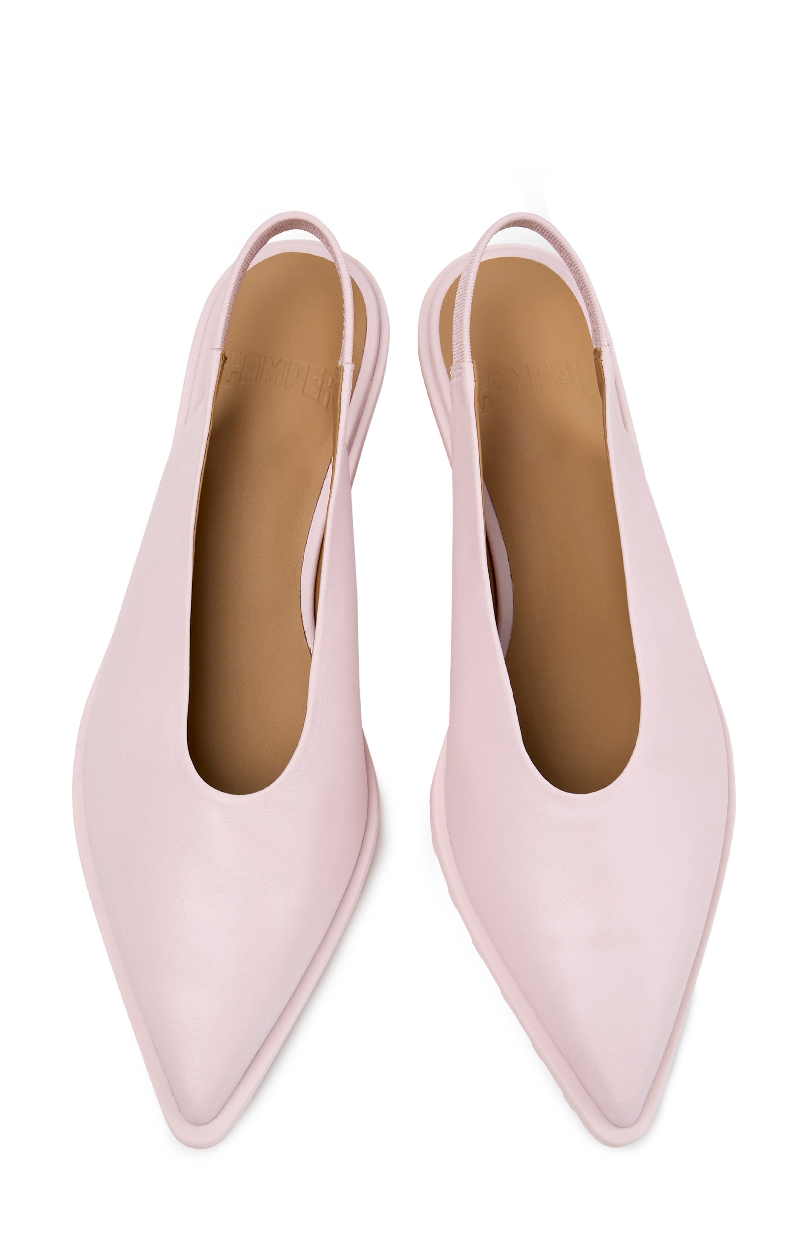 Anita Slingback Pointed Toe Flat, Alternate, color, LIGHT/ PASTEL PINK