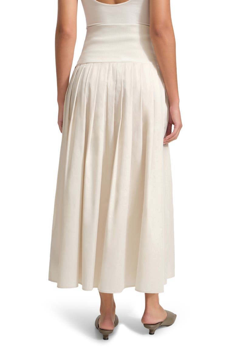 Kenmare Pleated Maxi Skirt, Alternate, color, CREAM