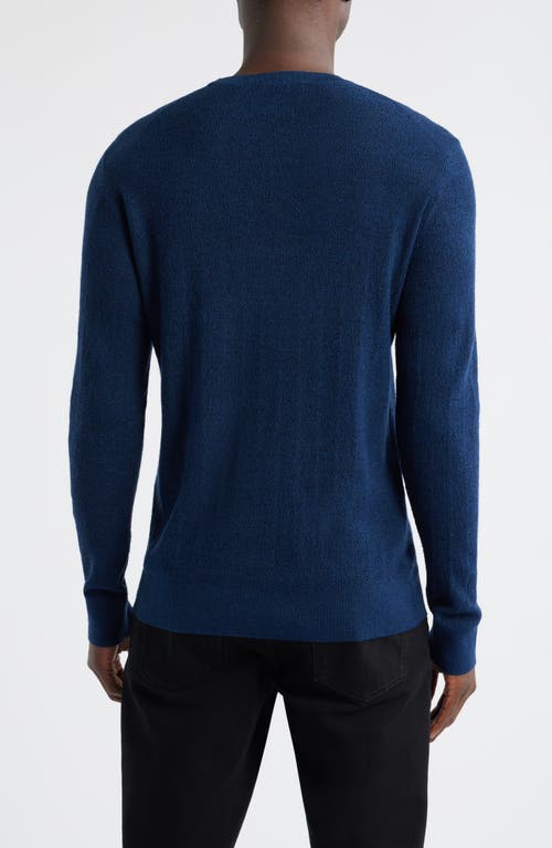 Robert Barakett Watertown Merino Wool Sweater In Blue