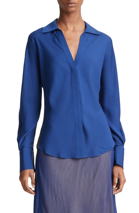 Dolman Sleeve Satin Shirt