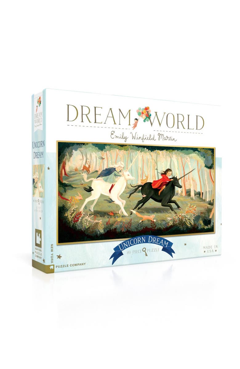 NEW YORK PUZZLE COMPANY Unicorn Dream 80 Piece Puzzle, Alternate, color, 