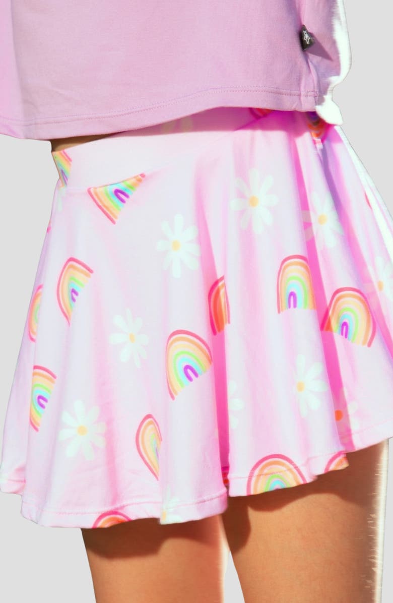 PixieLane Kids' Simply Soft Short, Alternate, color, Pink Daisy Rainbow