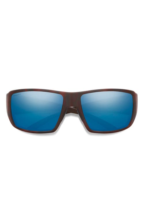 Smith Guide's Choice 62mm Polarized Oversize Wraparound Sunglasses In Brown