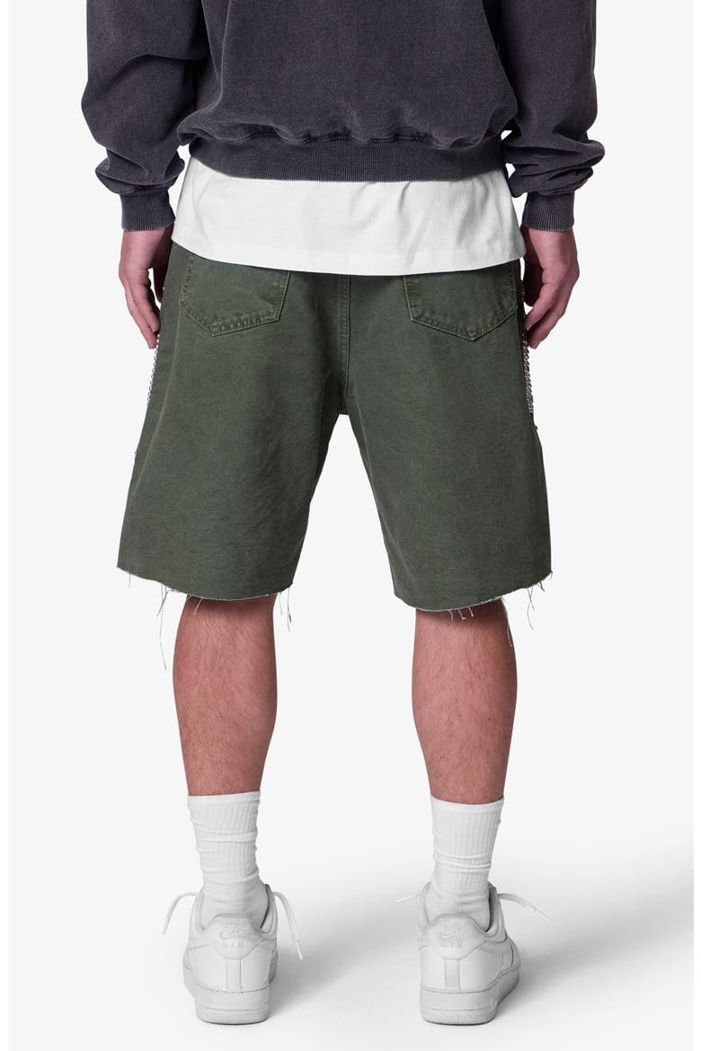 Mojave Raw Hem Canvas Shorts, Alternate, color, OLIVE