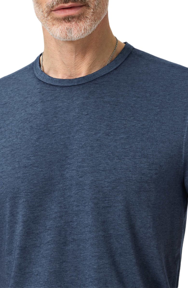 John Varvatos Bale Burnout Crewneck T-Shirt, Alternate, color, Oiled Blue