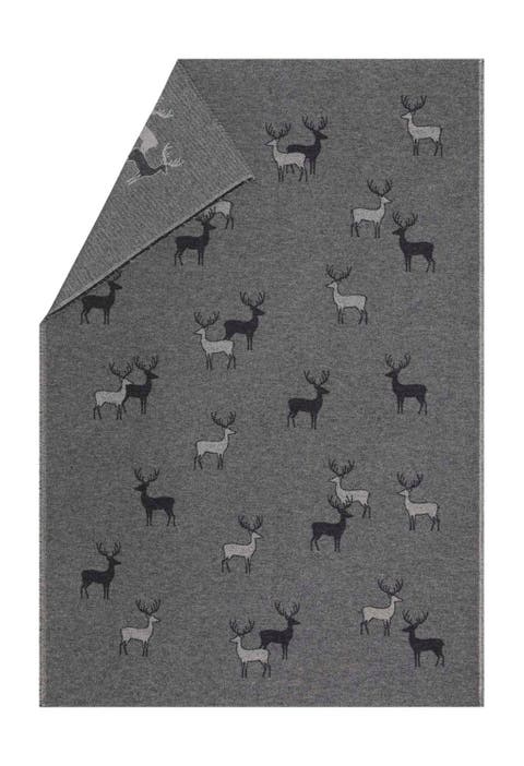 Luca Pair of Stags Throw