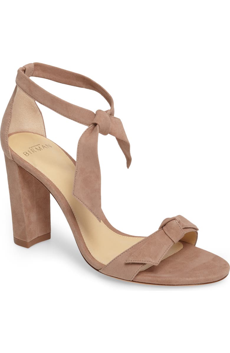 Alexandre Birman Clarita Knotted Sandal, Main, color, Cameo Suede