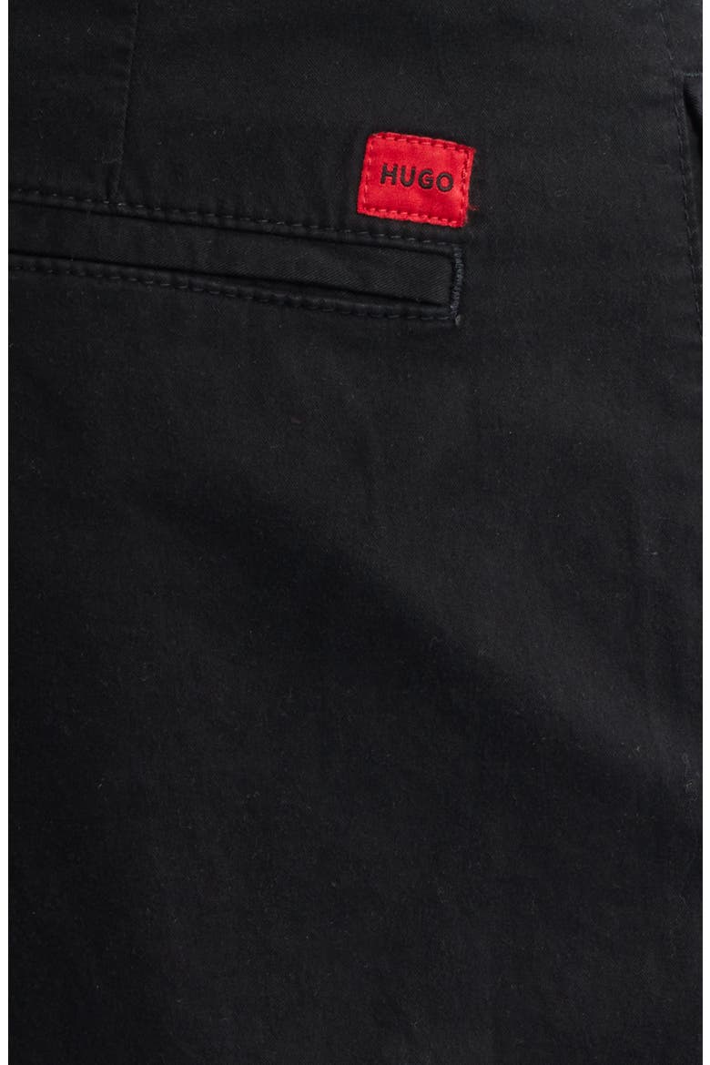 David Slim Fit Stretch Cotton Pants, Alternate, color, BLACK