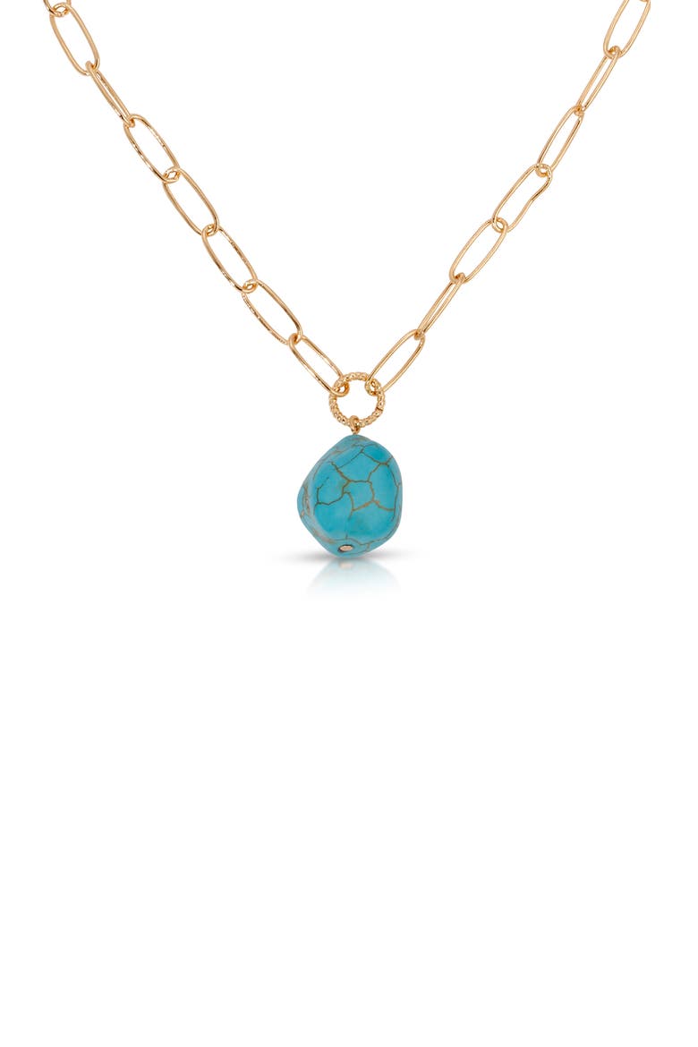 Turquoise Pendant Necklace, Main, color, TURQUOISE
