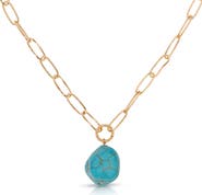 Ettika Turquoise Pendant Necklace