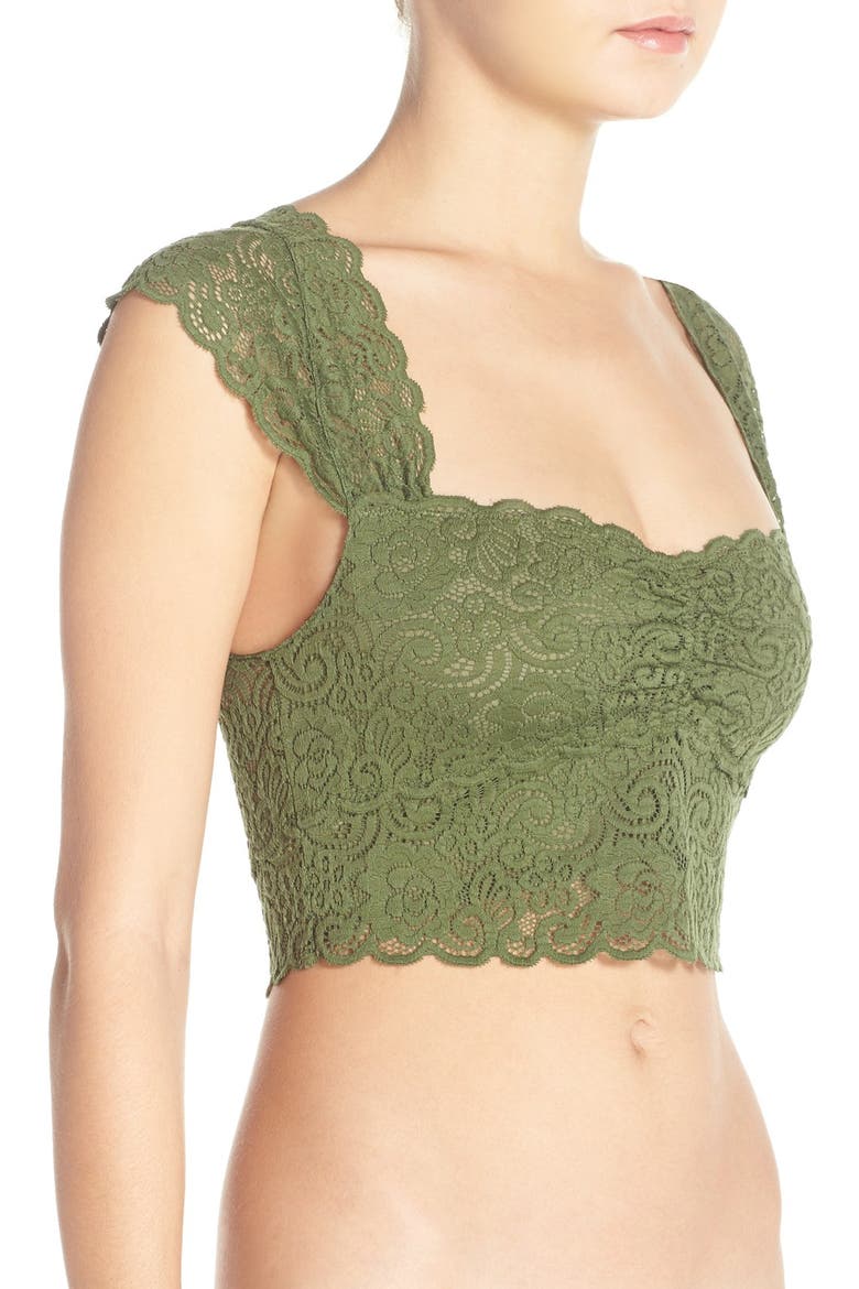 Lace Crop Top, Alternate, color, ARMY
